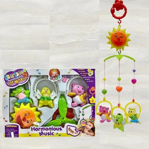 Remarkable Hanging Rattle Toys With Cartoons for Toddlers