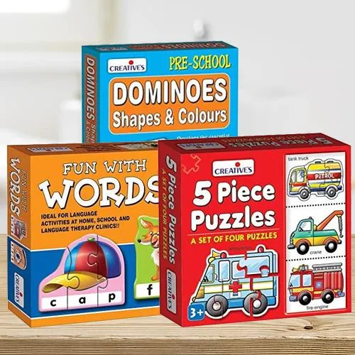 Remarkable Colours, Words n Shapes Learning Puzzle Set for Kids