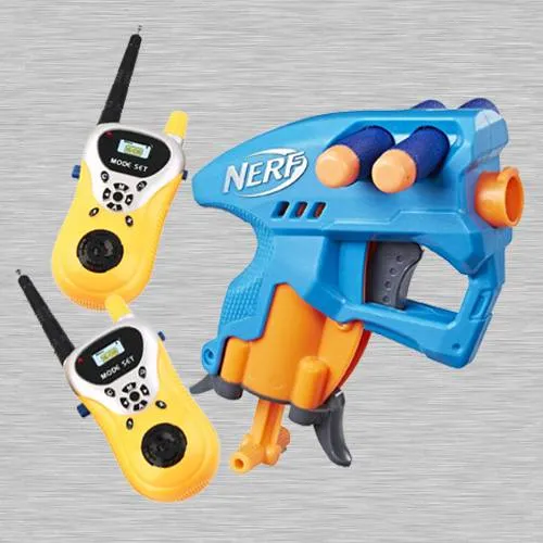 Wonderful Nerf NanoFire Blaster with Walkie Talkie Toy