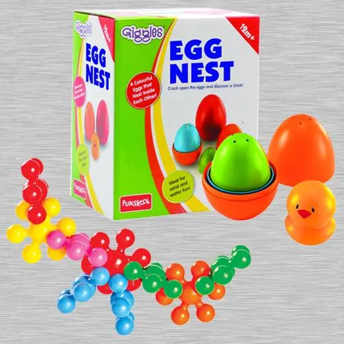 Wonderful Funskool Kiddy Star Links N Giggles Nesting Eggs