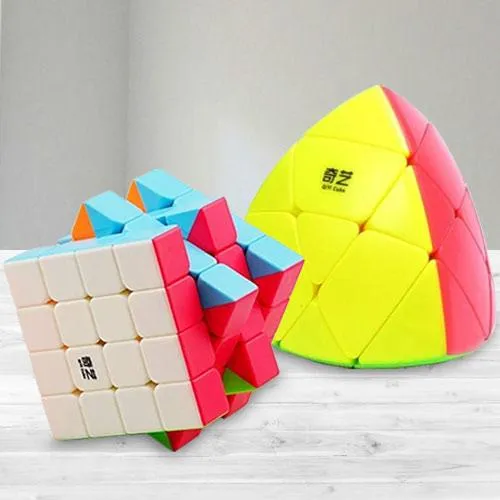 Wonderful Stickerless High Speed Cube N Pyramid Puzzle