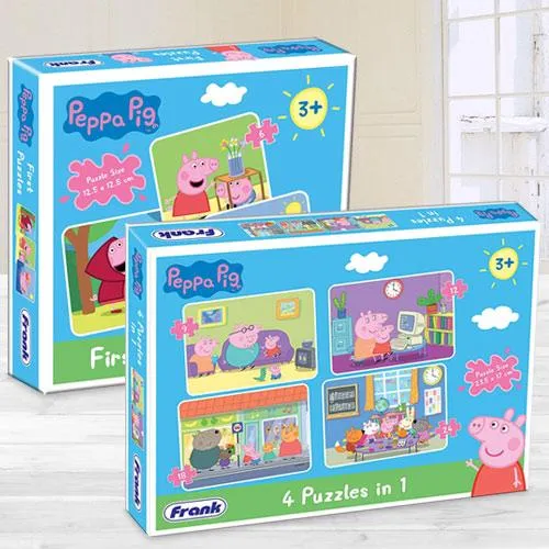 Remarkable Frank Peppa Pig Puzzle Set