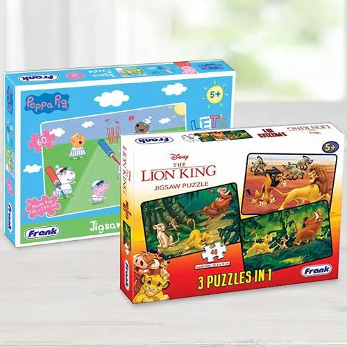 Remarkable Frank Disney The Lion King N Peppa Pig Puzzles Set