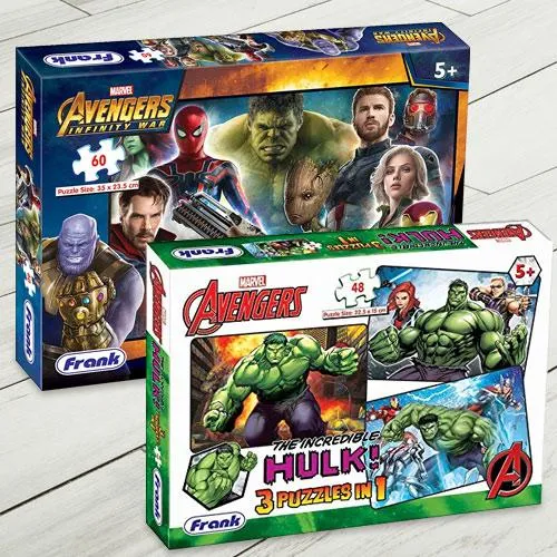 Remarkable Frank Marvel Avengers Jigsaw Puzzle Set
