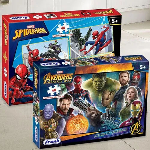 Amazing Frank Marvel Spider-Man N Avengers Infinity War Puzzle Set