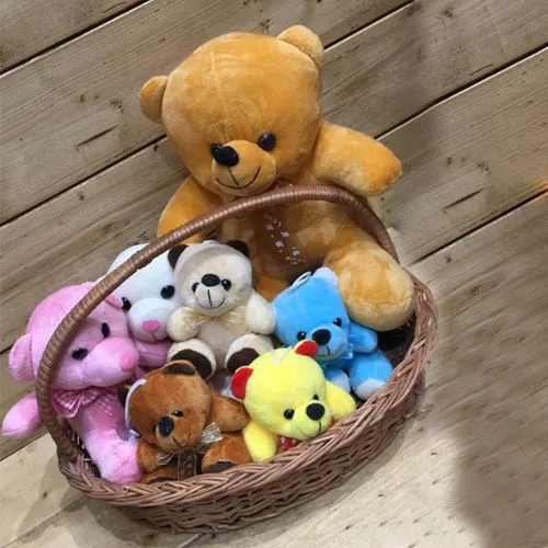 Magnificent Basket stuffed with Teddies