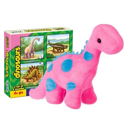 Marvelous Dinosaur Soft Toy N Frank Puzzle Set for Kids