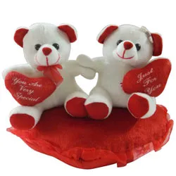 Remarkable Couple Teddy with Touch of Soft Heart