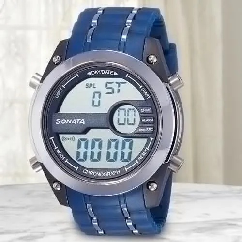 Remarkable Sonata Superfibre Digital Mens Watch