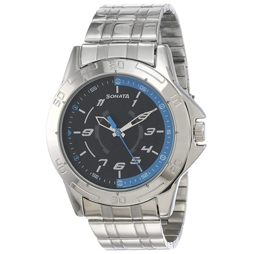 Exclusive Sonata Analog Black Dial Watch for Men