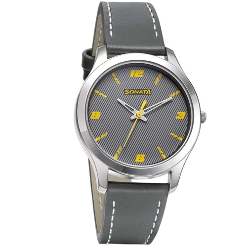 Dashing Sonata RPM Analog Grey Dial Mens Watch