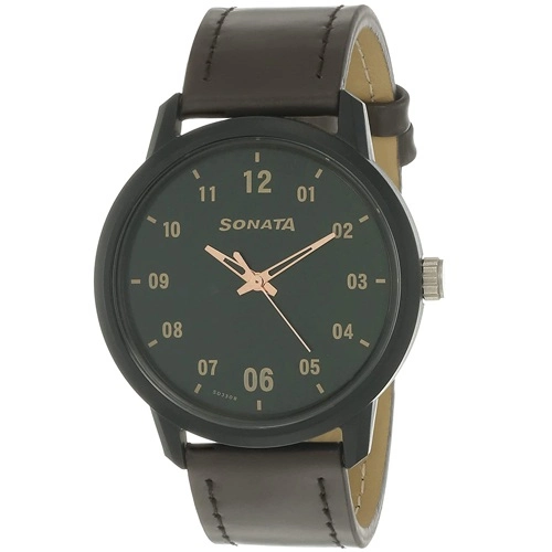 Glamorous Sonata Volt+ Analog Green Dial Mens Watch