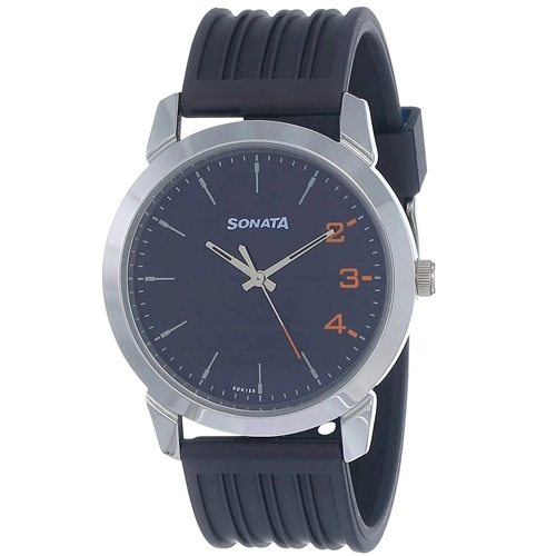 Appealing Sonata Smart Blue Dial Mens Watch