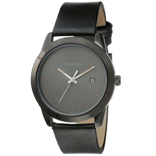 Fabulous Sonata Reloaded Analog Grey Dial Mens Watch