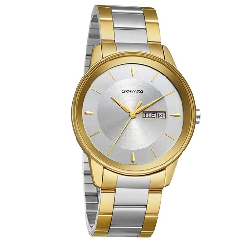 Classic Sonata Utsav Analog Silver Dial Mens Watch