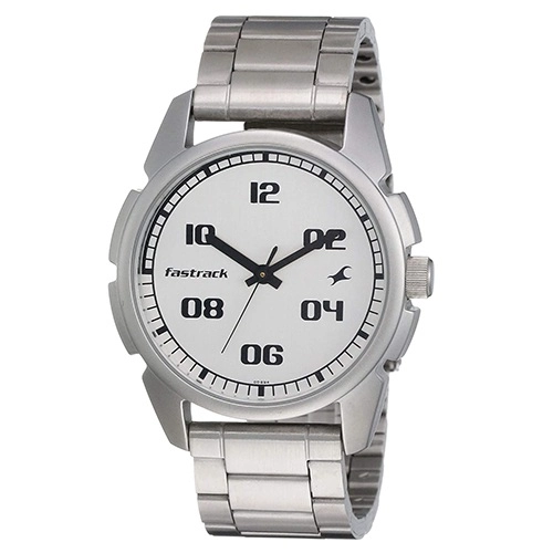 Admirable Fastrack Casual Analog Silver Dial Waterproof Mens Watch