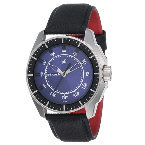 Fastrack Black Magic Blue Dial Gents Watch