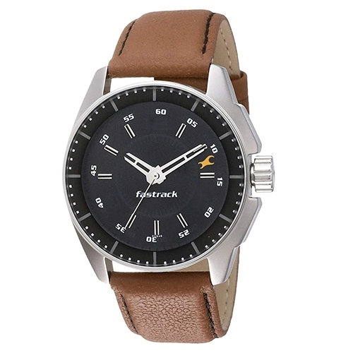 Dashing Fastrack Black Magic Analog Watch for Him