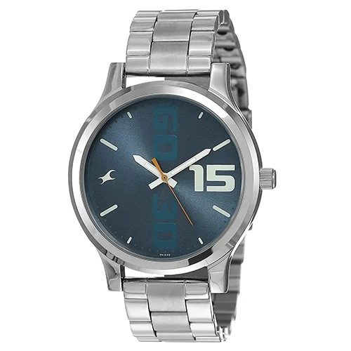 Trendsetting Fastrack Bold Blue Dial Mens Analog Watch
