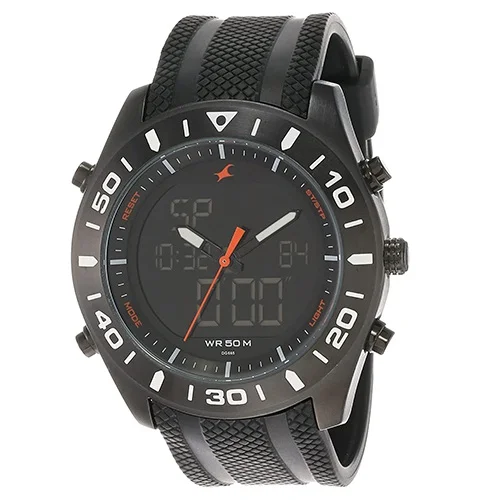 Charismatic Fastrack Casual Analog Digital Black Dial Mens Watch