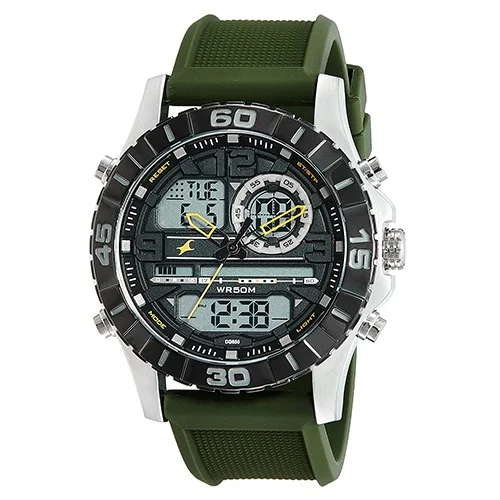 Fantastic Fastrack Analog Digital Black Dial Mens Watch