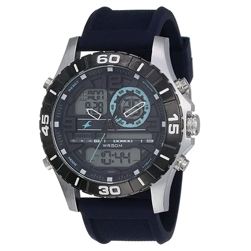 Trendy Fastrack Analog Blue Dial Gents Watch