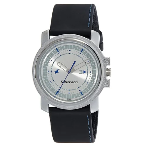 Elegant  Analog Silver Dial Gents Watch