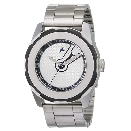 Fashionable Fastrack Economy 2013 Analog Silver Dial Gents Watch