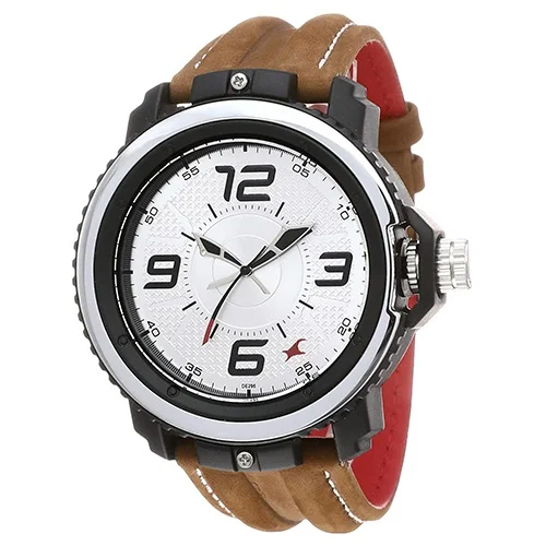 Send elegant fastrack analog silver dial gents watch to Bangalore Free Delivery redblooms