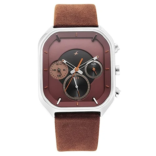 Elegant Fastrack After Dark Brown Dial Mens Analog Watch