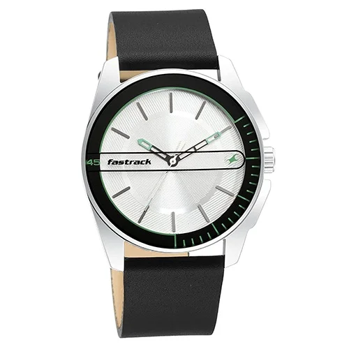 Classy Fastrack Analog Silver Dial Mens Watch