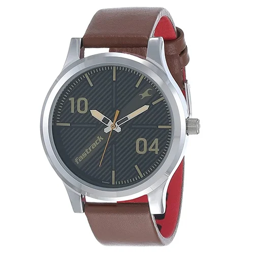 Impressive Fastrack Fundamentals Analog Brown Dial Gents Watch