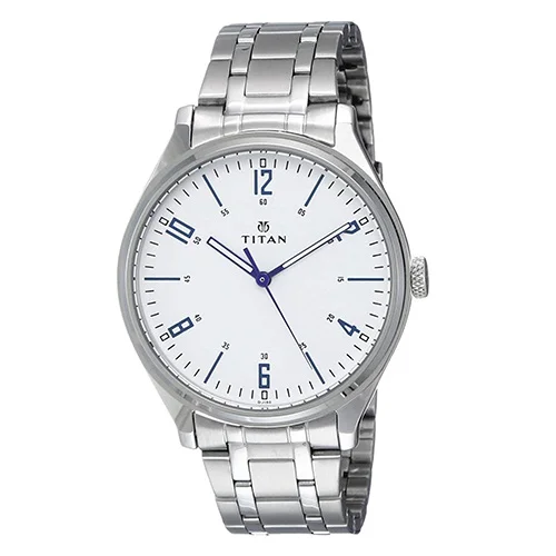 Breathtaking Titan Neo Iv Analog White Dial Mens Watch