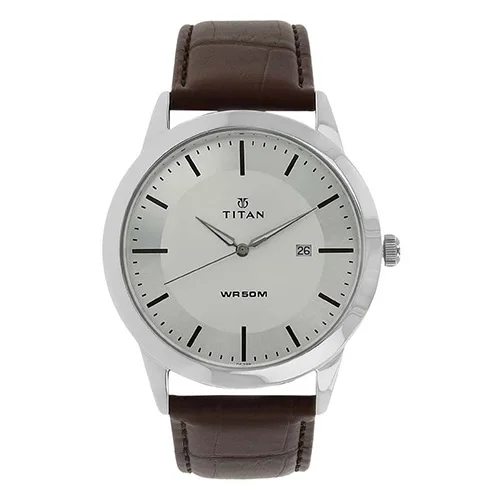 Exclusive Titan Analog Silver Dial Mens Watch