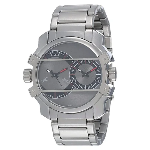 Dashing Fastrack Midnight Party Analog Grey Dial Mens Watch