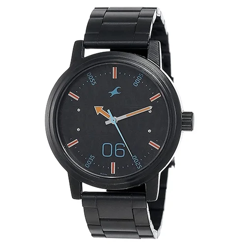 Stylish Fastrack Road Trip Analog Black Dial Mens Watch