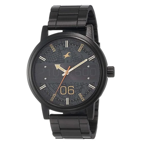 Exclusive Fastrack Road Trip Analog Black Dial Mens Watch