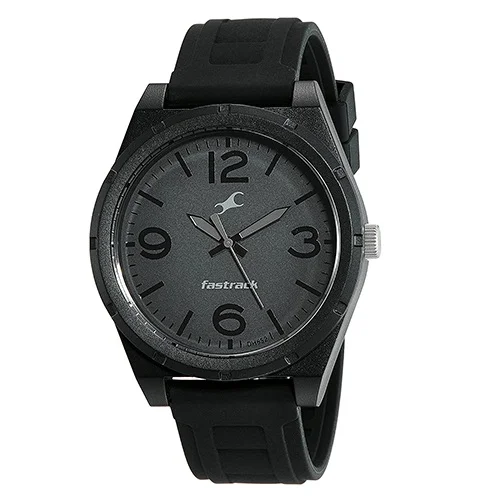 Superb Fastrack Trendies Analog Black Dial Mens Watch