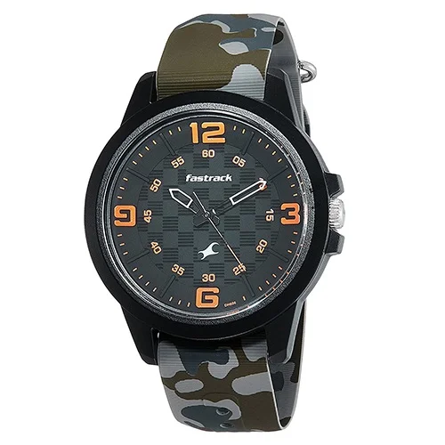 Impressive Fastrack Trendies Analog Black Dial Mens Watch