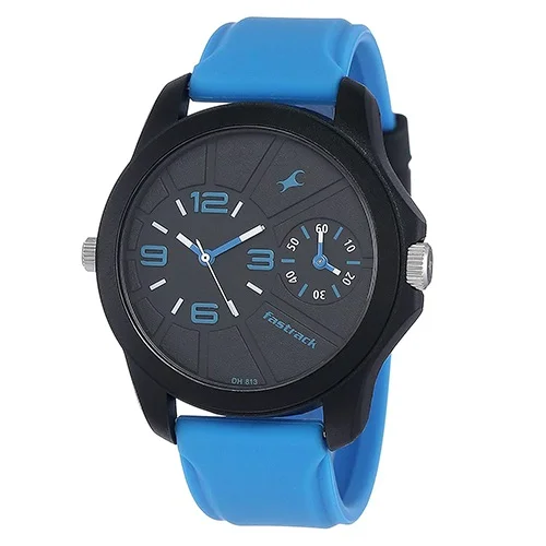 Fantastic Fastrack Two Timers Analog Black Dial Mens Watch