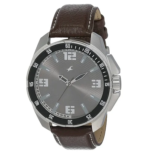 Stylish Fastrack Analog Grey Dial Mens Watch