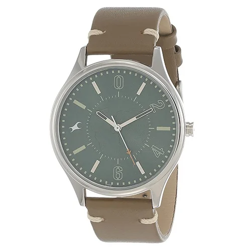 Charming Fastrack Tripster Analog Green Dial Gents Watch