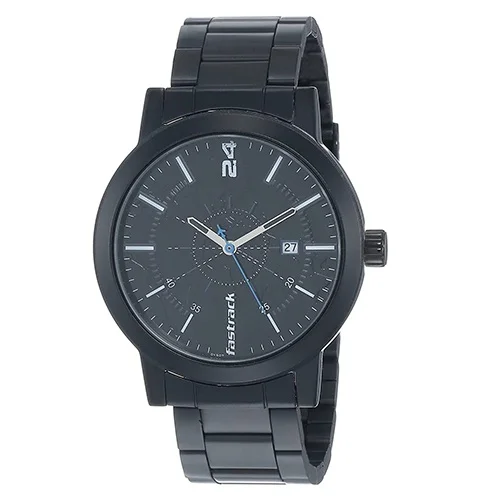 Awesome Fastrack Tripster Analog Black Dial Watch for Men