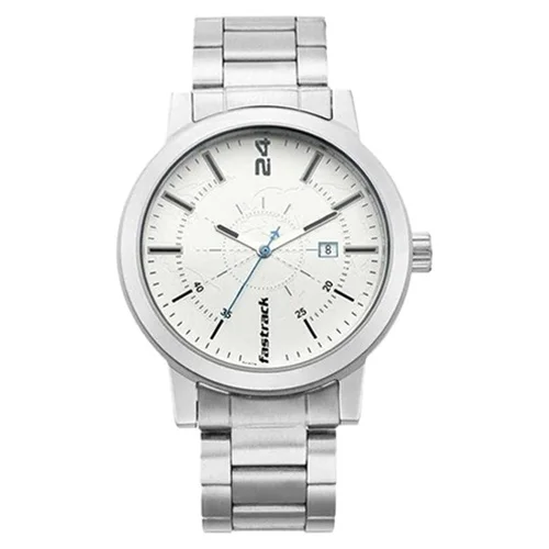 Fashionable  Tripster Analog White Dial Gents Watch