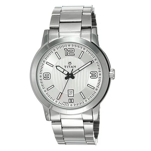 Wonderful Titan Neo Analog Silver Dial Mens Watch