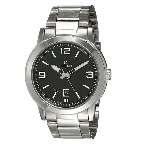 Superb Titan Neo Analog Black Dial Mens Watch