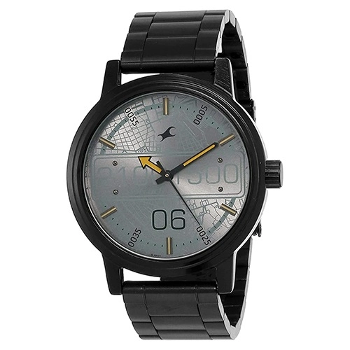 Impressive Fastrack Road Trip Analog Grey Dial Gents Watch