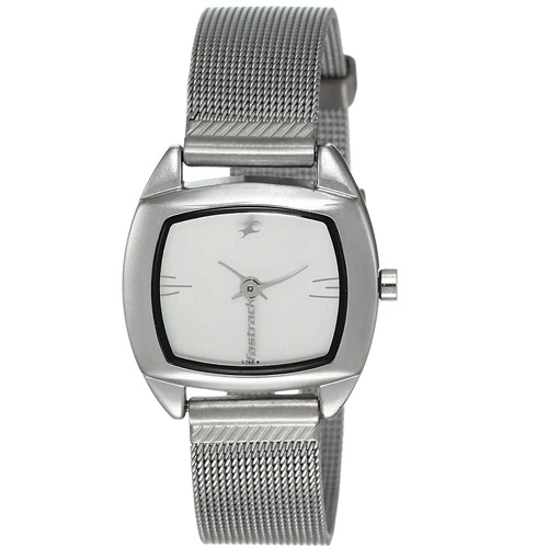 Stylish Fastrack Urban Kitsch Upgrades White Dial Watch for Women