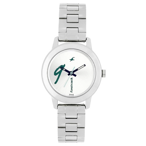 Outstanding Fastrack Tropical Waters Round White Dial Ladies Watch