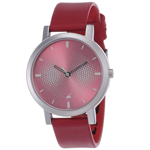 Exclusive Fastrack Sunburn Pink Dial Ladies Watch